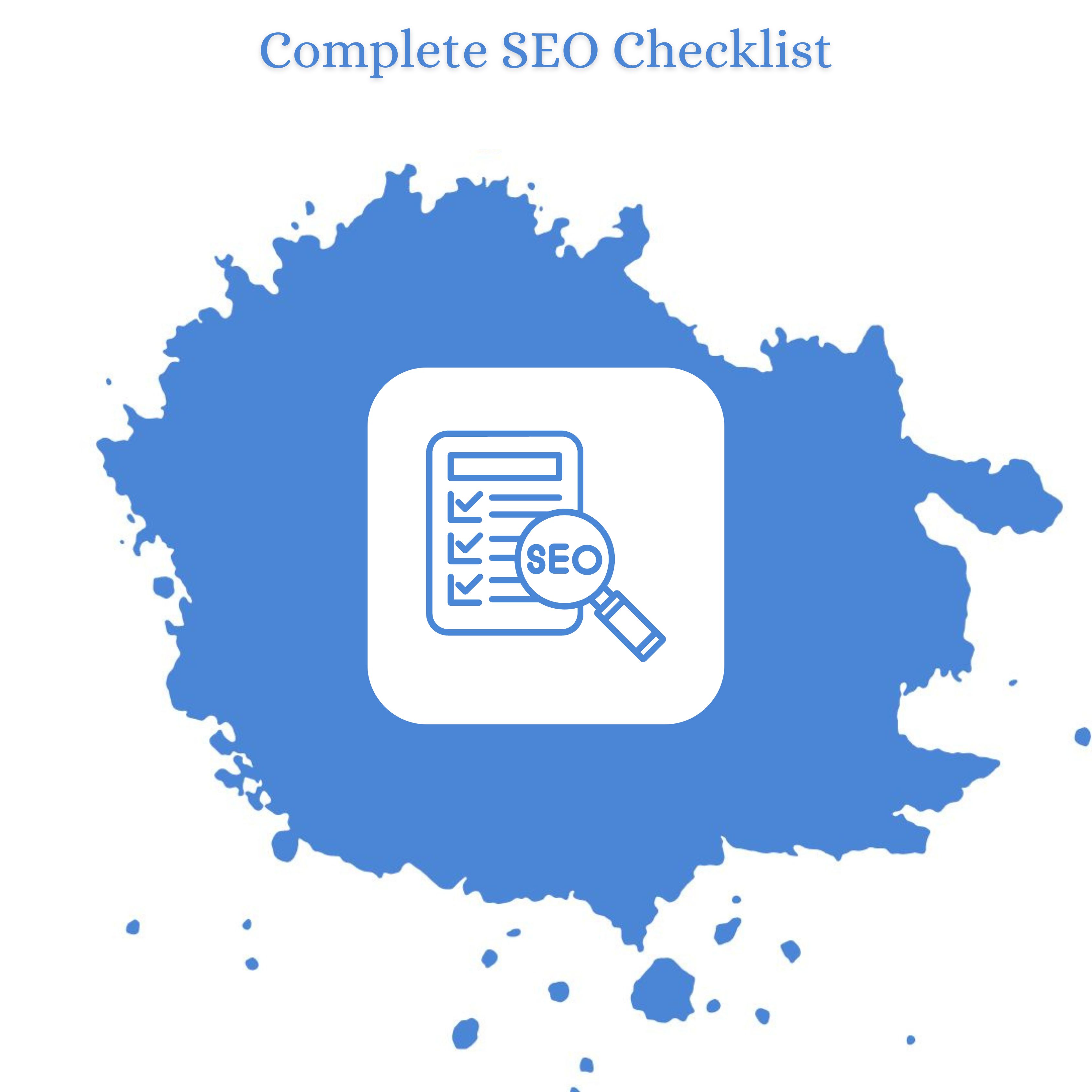 Complete SEO Checklist | SEO Checklist | SEO